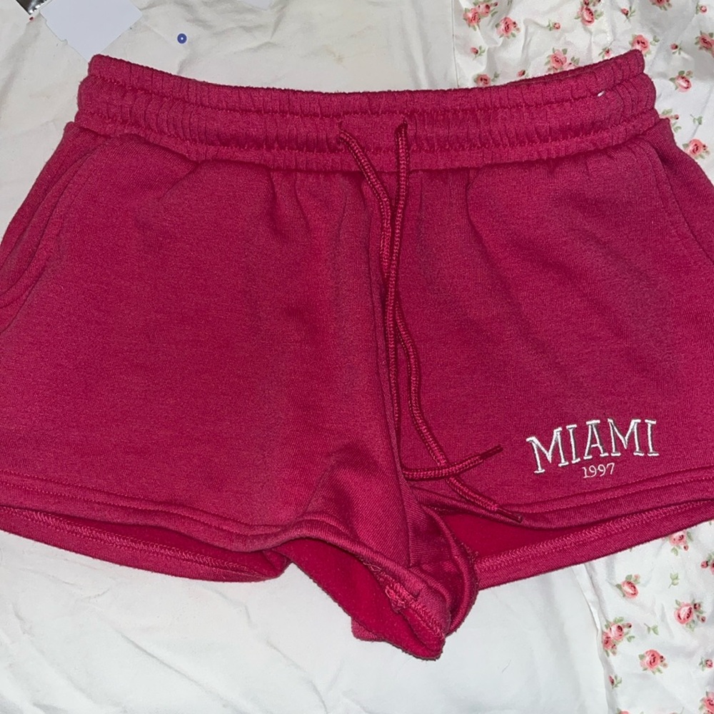 Hot pink comfy shorts